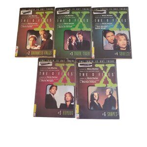 X Files Book Lot Youth Young Adult Fiction 1990s 2 thru 6 Les Martin